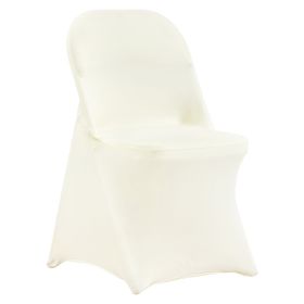 Stretch Spandex Folding Chair Covers, Universal Fitted Chair Cover, Removable Washable Protective Slipcovers, for Wedding, Holiday, Banquet, Part